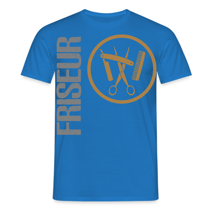 Unisex T-Shirt "Friseur" Royalblau Männer T-Shirt