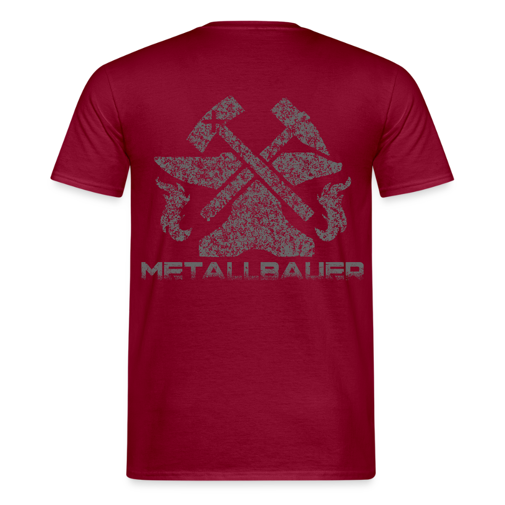 Unisex T-Shirt "Metallbauer" Ziegelrot Männer T-Shirt