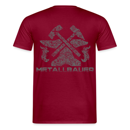 Unisex T-Shirt "Metallbauer" Ziegelrot Männer T-Shirt