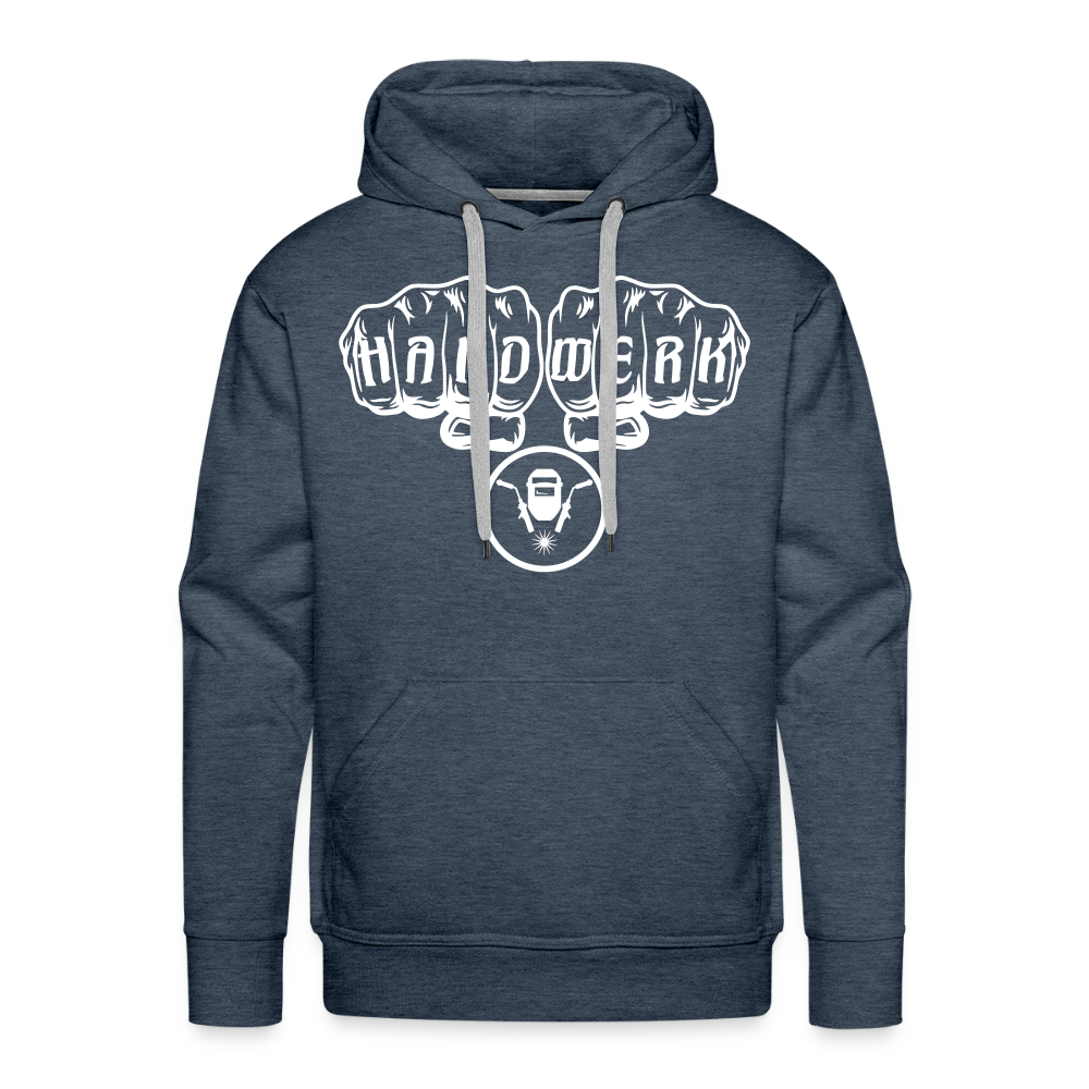 Männer Premium Hoodie "Schweisser" Jeansblau Männer Premium Hoodie