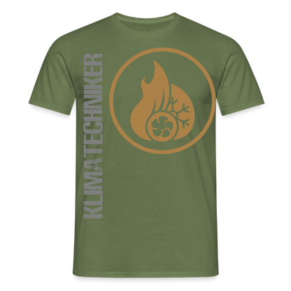 Unisex T-Shirt "Klimatechniker" Militärgrün Männer T-Shirt