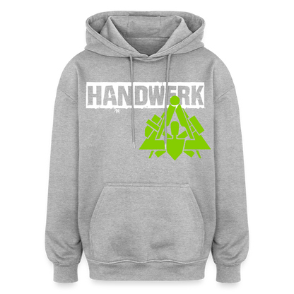 Oversized Unisex Hoodie "Maurer" Grau meliert Oversized Unisex Hoodie