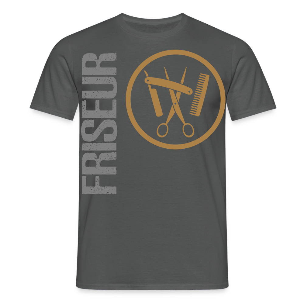 Unisex T-Shirt "Friseur" Anthrazit Männer T-Shirt