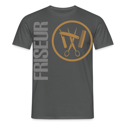 Unisex T-Shirt "Friseur" Anthrazit Männer T-Shirt
