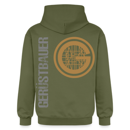 Gildan Unisex Softstyle® "Gerüstbauer" Militärgrün Gildan Unisex Softstyle® Midweight Hoodie