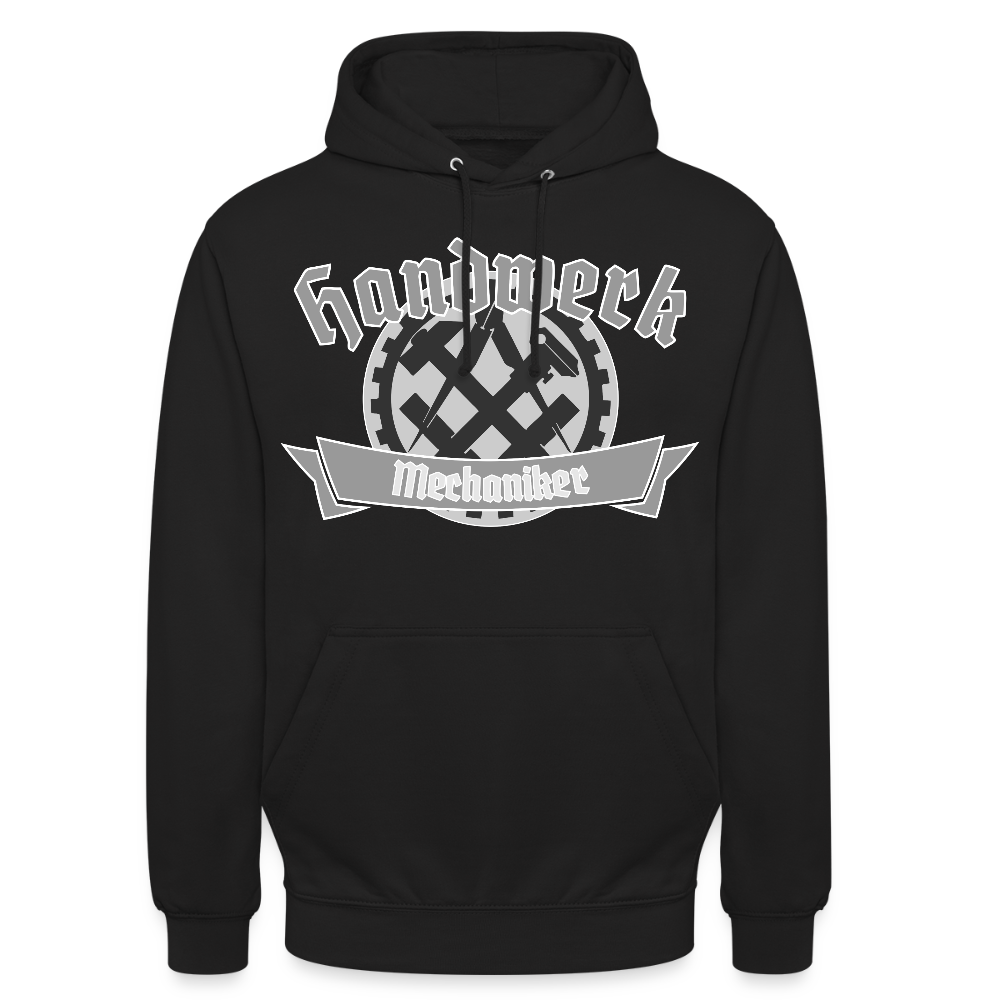 Unisex Hoodie "Mechaniker" Schwarz Unisex Hoodie