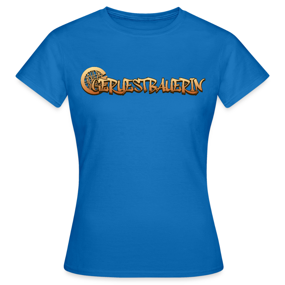 Frauen T-Shirt "Gerüstbauerin" - Royalblau