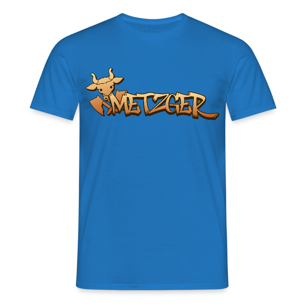 Unisex T-Shirt "Metzger" Royalblau Männer T-Shirt