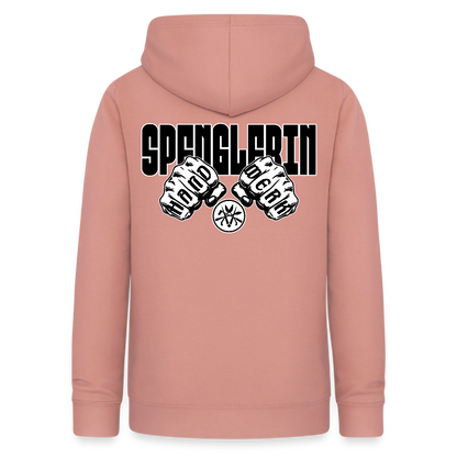 Frauen Hoodie "Spenglerin" (beidseitig beruckt) - Altrosa