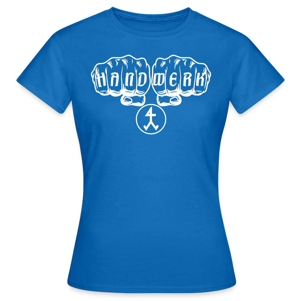Frauen T-Shirt "Steinmetz" Royalblau Frauen T-Shirt