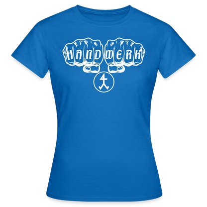 Frauen T-Shirt "Steinmetz" Royalblau Frauen T-Shirt