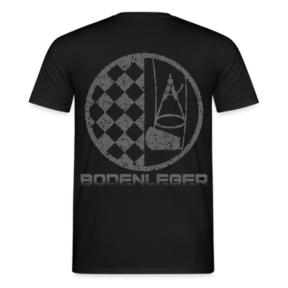 Unisex T-Shirt "Bodenleger" Schwarz Männer T-Shirt