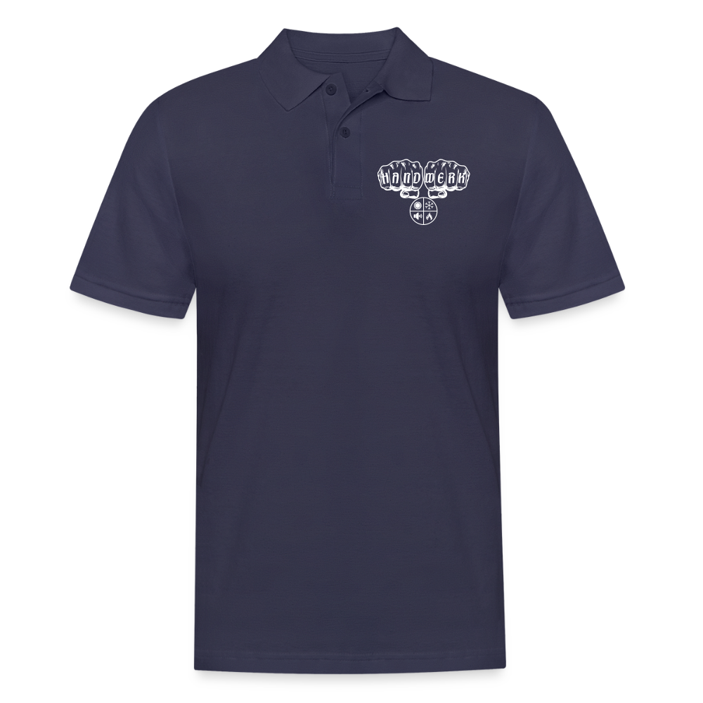 Männer Poloshirt "Isolierer" Navy Männer Poloshirt