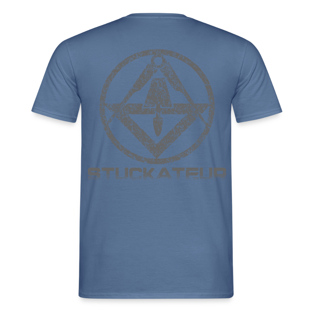 Unisex T-Shirt "Stuckateur" Taubenblau Männer T-Shirt
