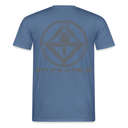 Unisex T-Shirt "Stuckateur" Taubenblau Männer T-Shirt