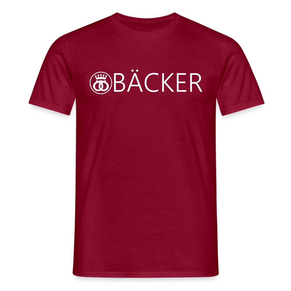 Unisex T-Shirt "Bäcker" Ziegelrot Männer T-Shirt