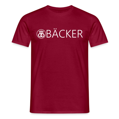 Unisex T-Shirt "Bäcker" Ziegelrot Männer T-Shirt