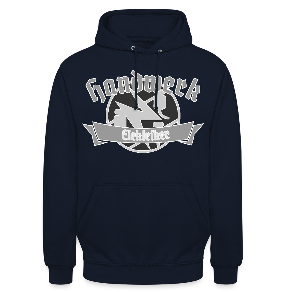 Unisex Hoodie "Elektriker" Navy Unisex Hoodie