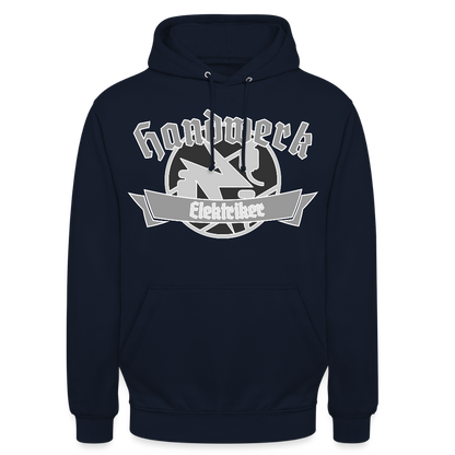 Unisex Hoodie "Elektriker" Navy Unisex Hoodie