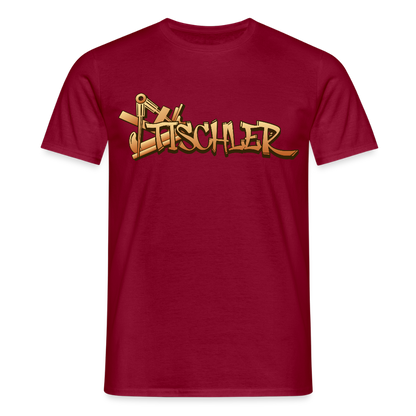 Unisex T-Shirt "Tischler" Ziegelrot Männer T-Shirt