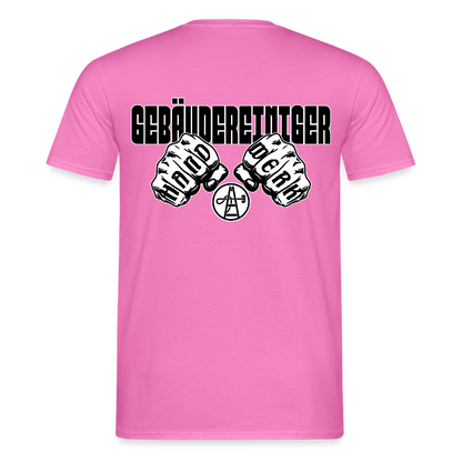 Unisex T-Shirt "Gebäudereiniger" (beidseitig bedruckt) Pink Männer T-Shirt
