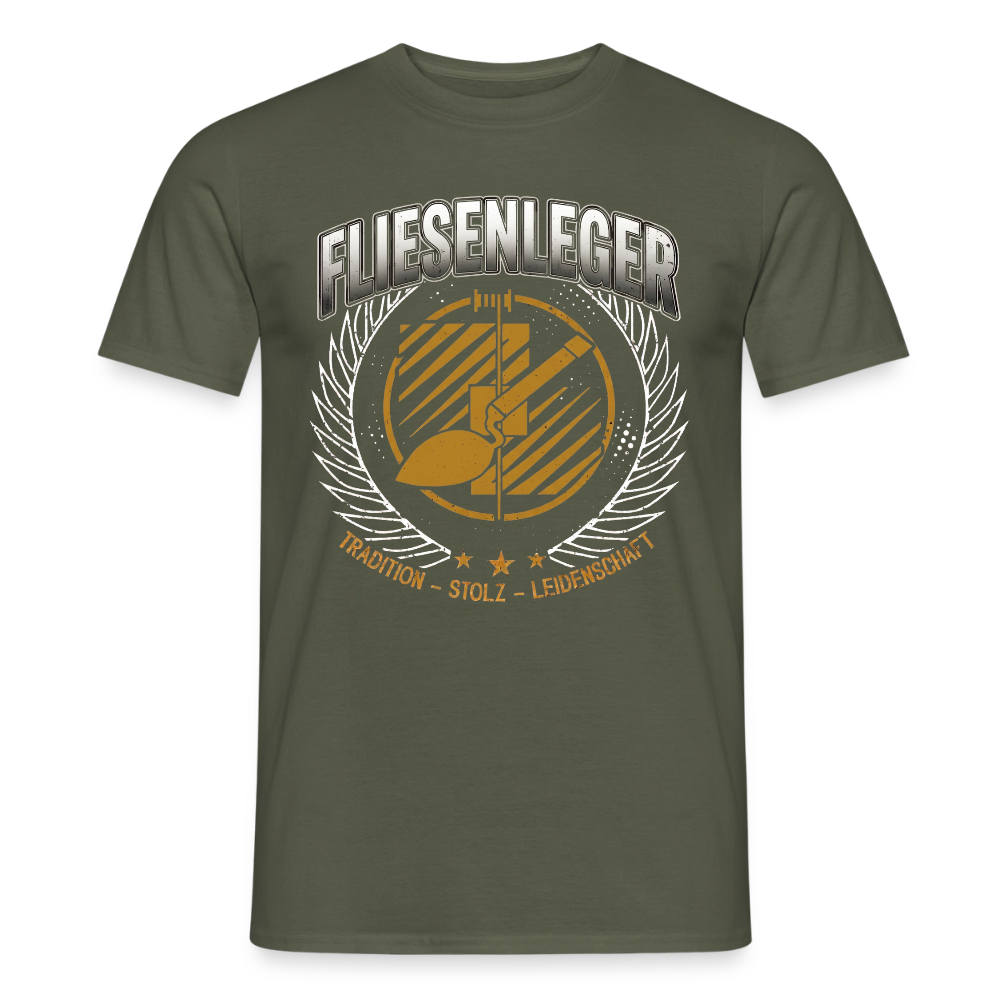 Unisex Traditions-T-Shirt für Fliesenleger von Spreadconnect, bequemes Männer T-Shirt mit traditionellem Design.