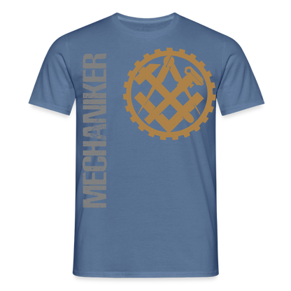 Unisex T-Shirt "Mechaniker" Taubenblau Männer T-Shirt