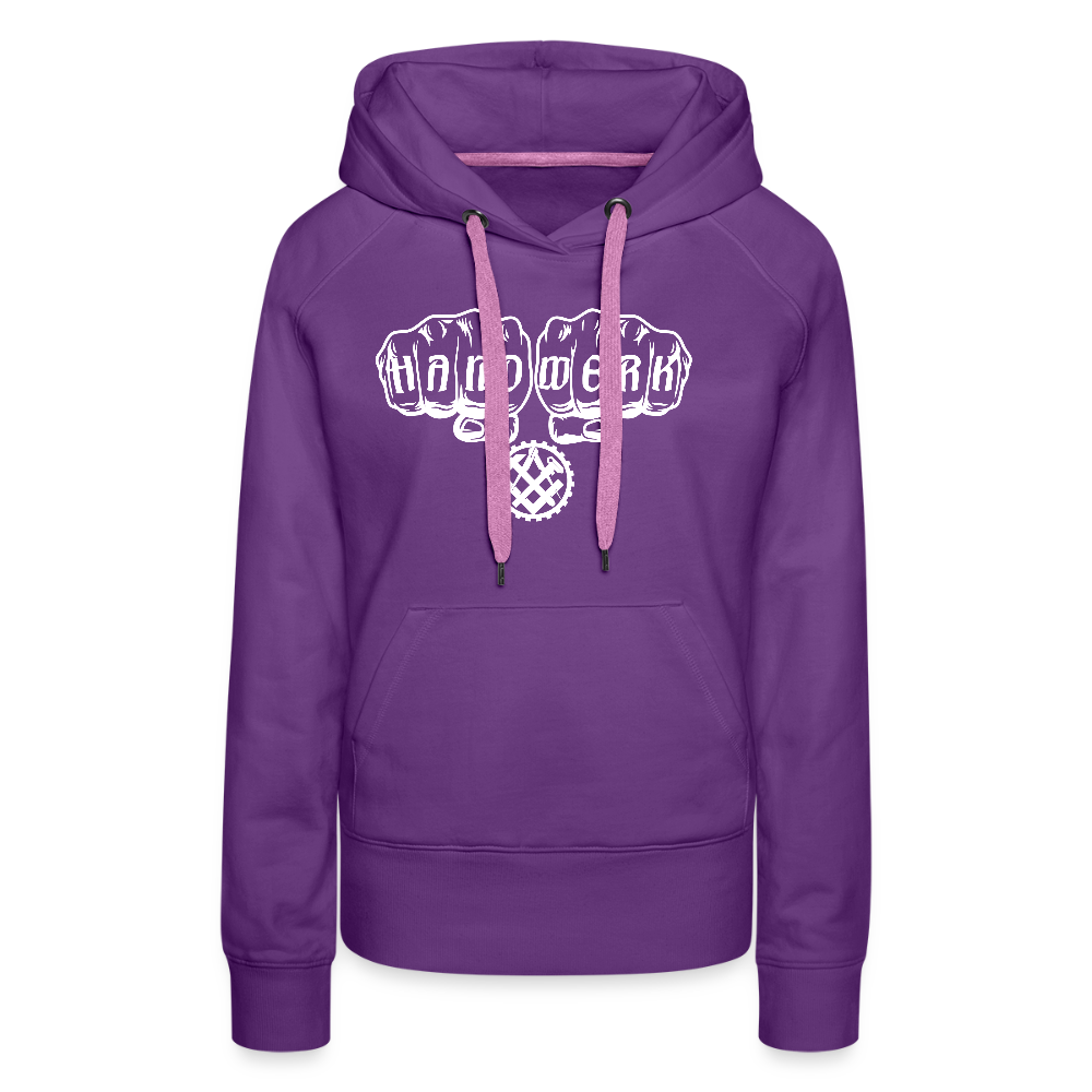 Frauen Premium Hoodie "Mechaniker" Purple Frauen Premium Hoodie