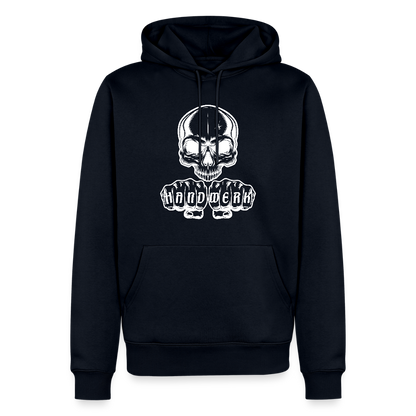 Männer Premium Hoodie "Skull-Handwerk" Navy Männer Premium Hoodie