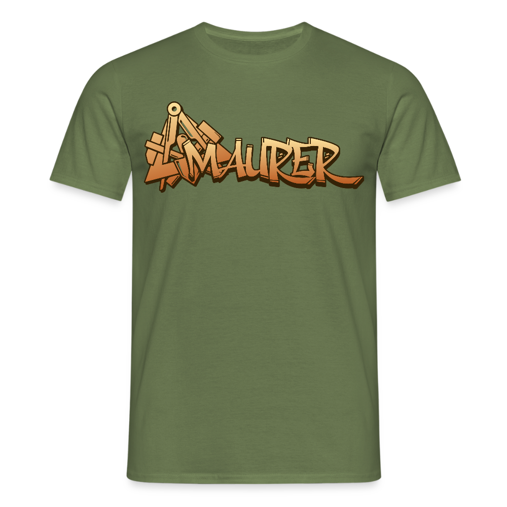 Unisex T-Shirt "Maurer" Militärgrün Männer T-Shirt