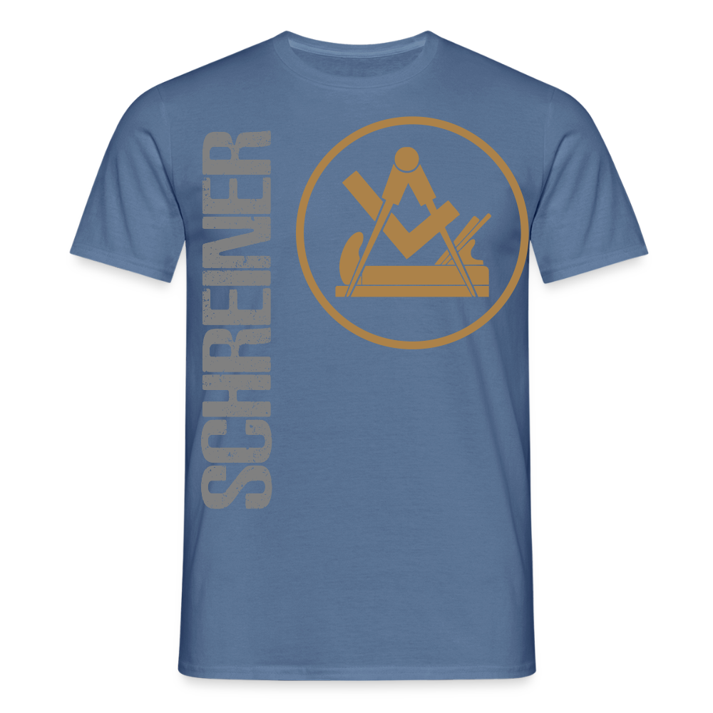 Unisex T-Shirt "Schreiner" Taubenblau Männer T-Shirt