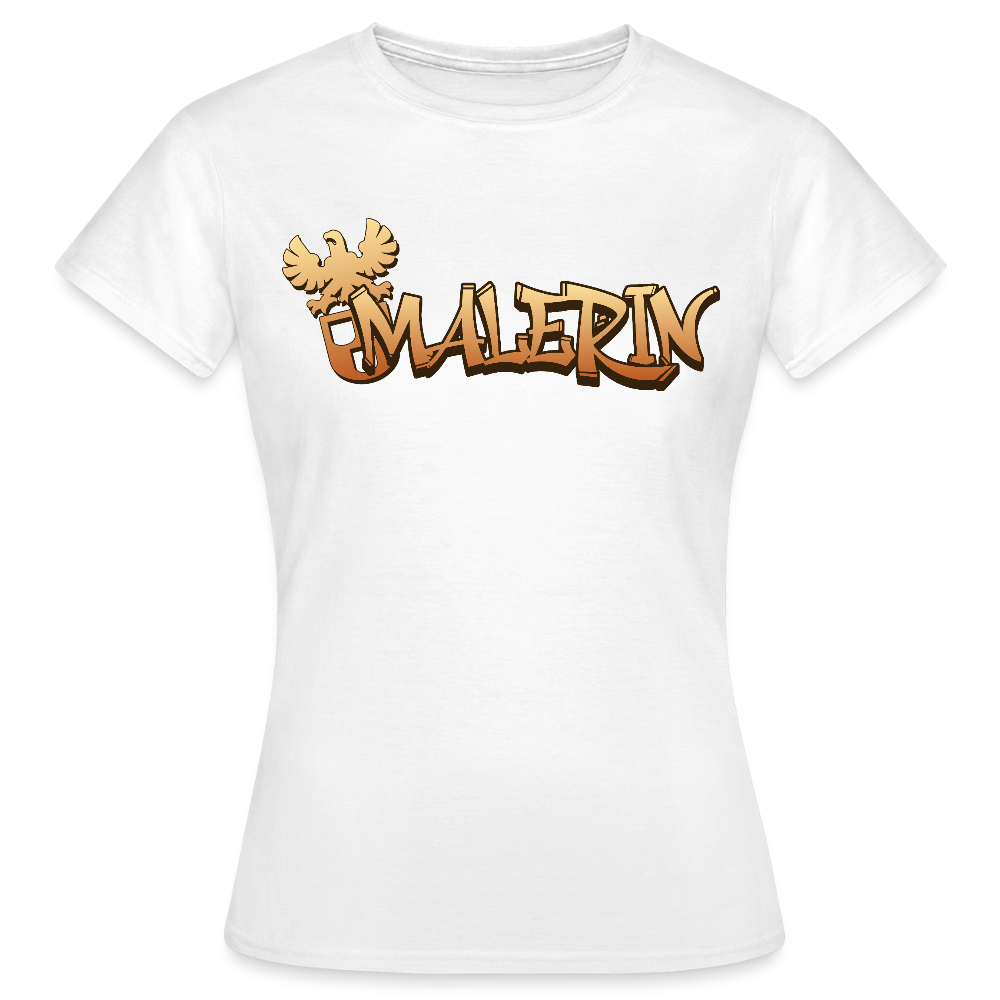 Frauen T-Shirt "Malerin" Weiß Frauen T-Shirt