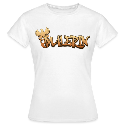 Frauen T-Shirt "Malerin" Weiß Frauen T-Shirt