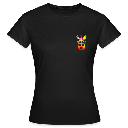 Frauen T-Shirt "Maler" (beidseitig bedruckt) - Schwarz