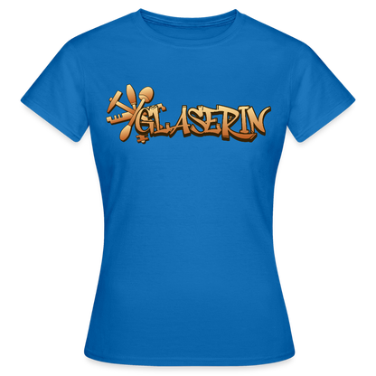 Frauen T-Shirt "Glaserin" Royalblau Frauen T-Shirt