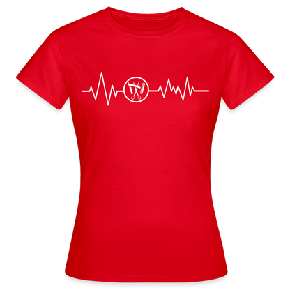 Frauen T-Shirt "Friseur" Rot Frauen T-Shirt