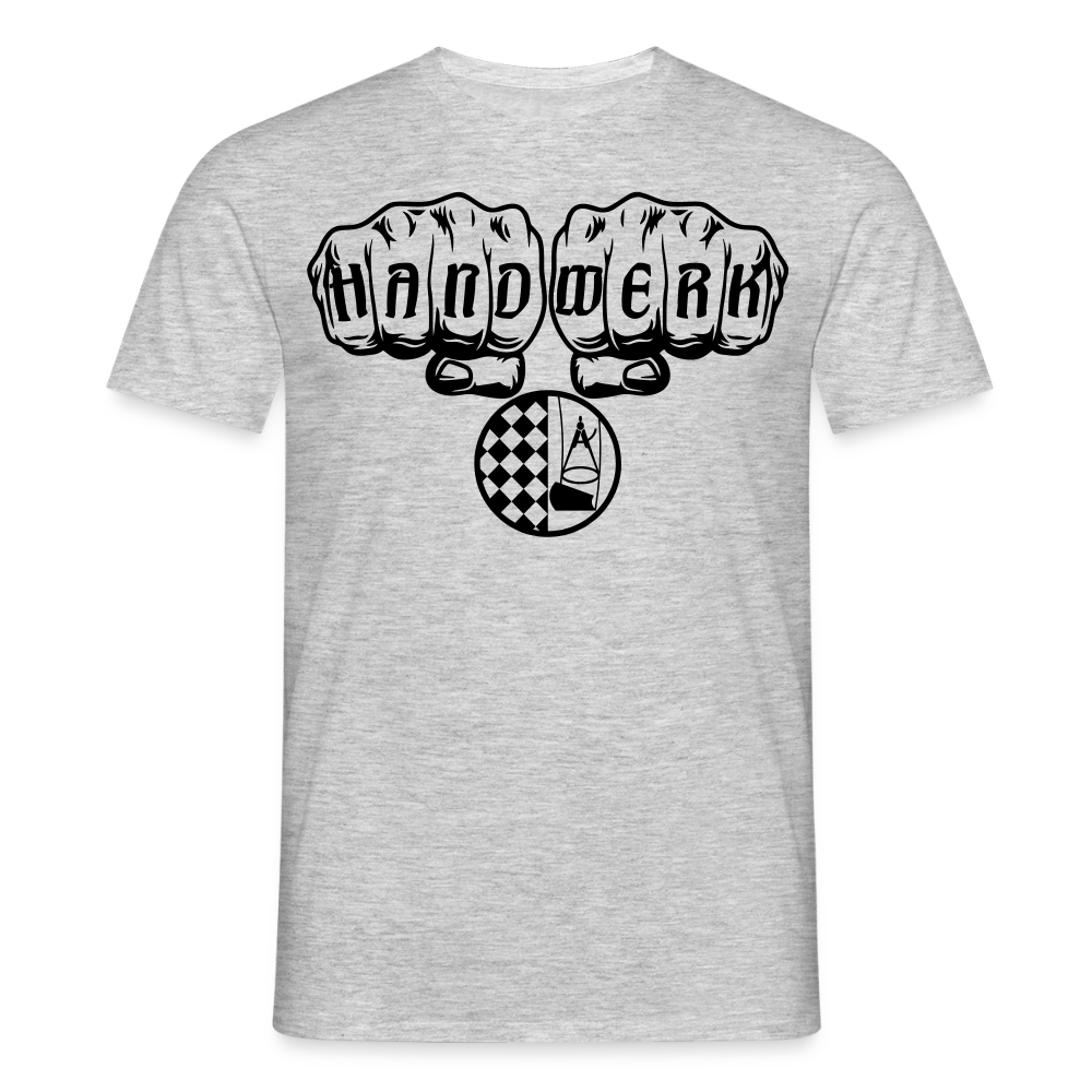 Unisex T-Shirt "Bodenleger" Grau meliert Männer T-Shirt