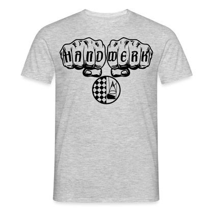 Unisex T-Shirt "Bodenleger" Grau meliert Männer T-Shirt