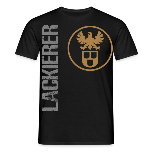 Unisex T-Shirt "Lackierer" Schwarz Männer T-Shirt