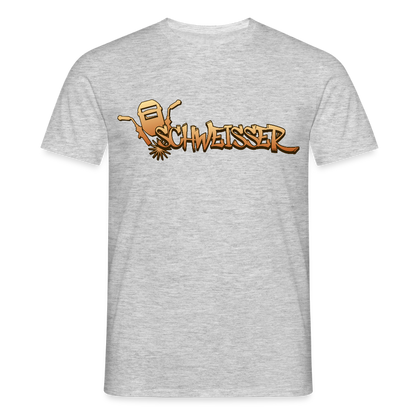 Unisex T-Shirt "Schweisser" Grau meliert Männer T-Shirt
