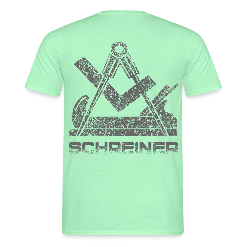 Unisex T-Shirt "Schreiner" Mintgrün Männer T-Shirt