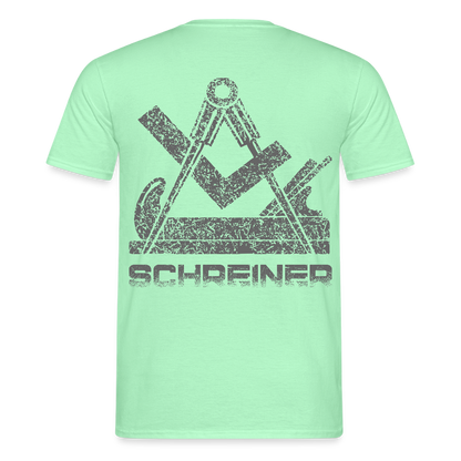 Unisex T-Shirt "Schreiner" Mintgrün Männer T-Shirt