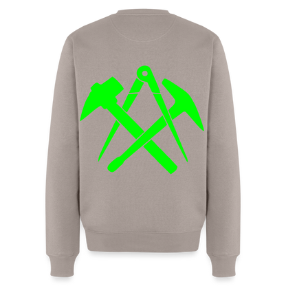 Unisex Premium Pullover "Dachdecker" neongrün Männer Premium Pullover