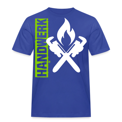 Unisex Workwear T-Shirt "Heizungsbauer" Royalblau Männer Workwear T-Shirt