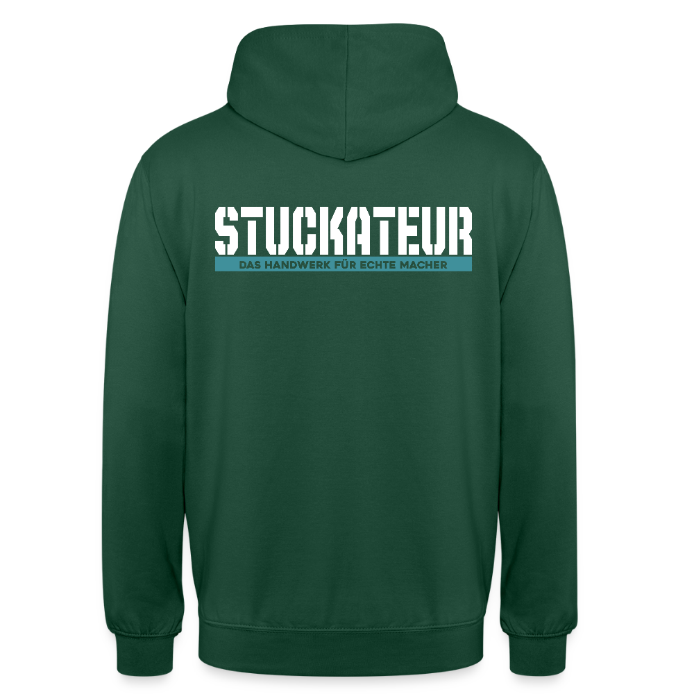 Unisex Hoodie HW-300 | MACHER "Stuckateur" Flaschengrün Unisex Hoodie {{ color }}