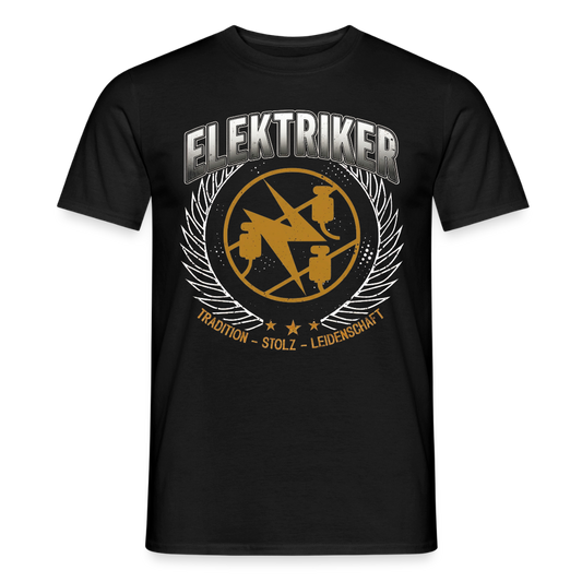 Unisex Elektriker T-Shirt von Spreadconnect mit traditionellem Design, geeignet für Männer, zeigt ein modernes, bequemes T-Shirt.
