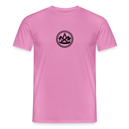 Unisex Zimmermann T-Shirt von Spreadconnect, beidseitig bedruckt mit Skull & Zunft Design, handwerklicher Stil, für Männer.
