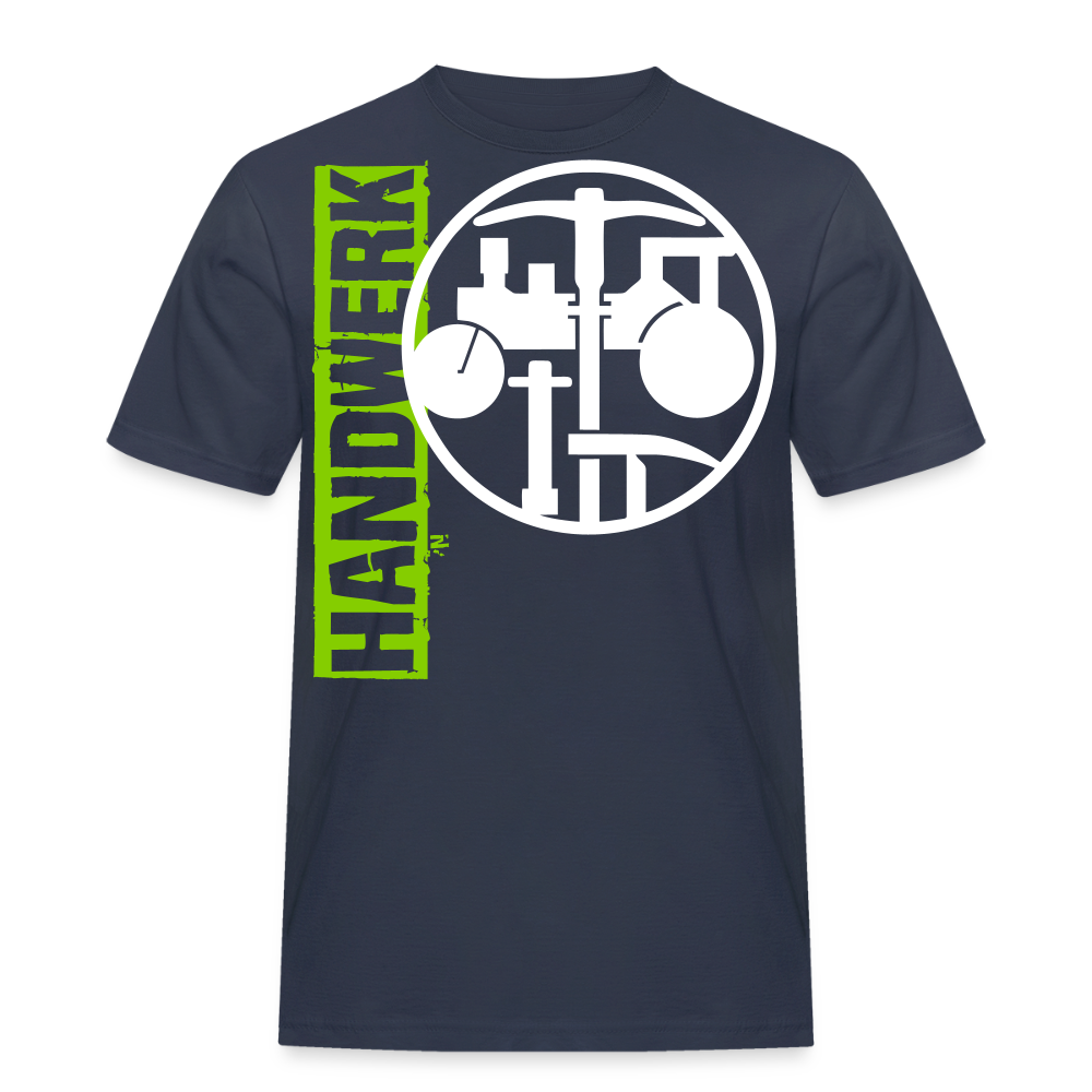 Unisex Workwear T-Shirt "Strassenbauer" Navy Männer Workwear T-Shirt