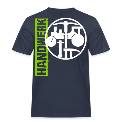 Unisex Workwear T-Shirt "Strassenbauer" Navy Männer Workwear T-Shirt