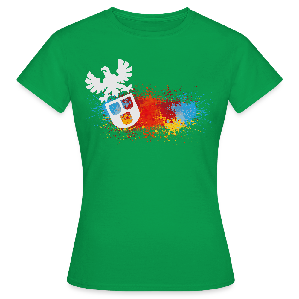 Frauen T-Shirt "Splash-Maler" Kelly Green Frauen T-Shirt